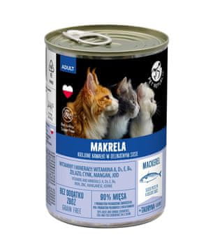 slomart PETREPUBLIC Mokra hrana za mačke - komadići skuše u umaku - 400g