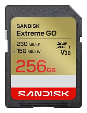 Sandisk Extreme Go SD UHS-I 256GB SD 230MB/s(R) / 1