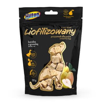 Hilton HILTON Freeze-dried treats with duck and pear - Liofilizirane poslastice s pačjim mesom i kruškom za pse - 50g