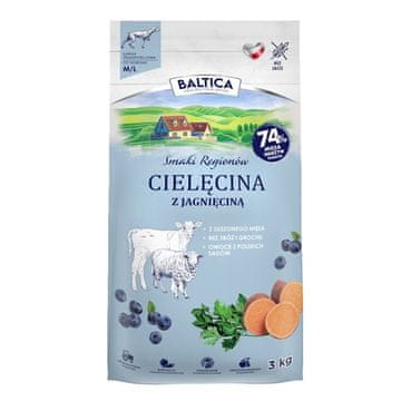 slomart BALTICA Smaki regionów - suha hrana za pse - 3kg