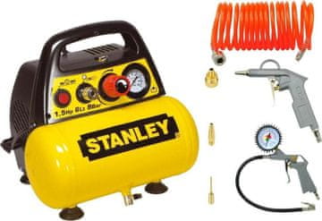 slomart Kompresor bez ulja STANLEY 6L + Pneumatski set, 1100W