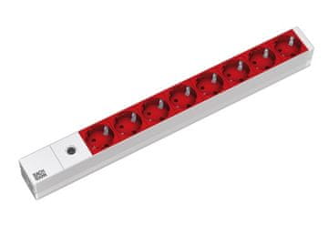 Bachmann Bachmann razvodna letva 8 utičnica, 48.3 cm, 2m kabel, bez utikača
