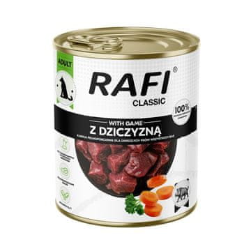 dnt RAFI Classic s divljači - mokra hrana za pse - 800 g