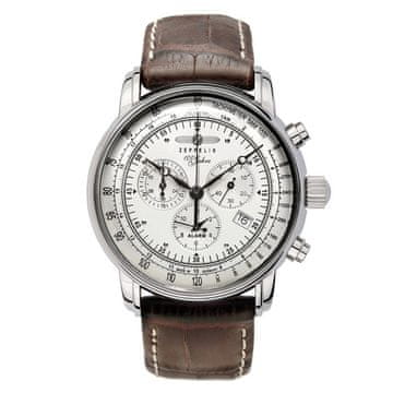 Zeppelin 100.Jahre 7680-1 Quartz sat, 40mm, kožni remen