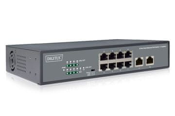 Digitus Digitus DN-95323-1 mrežni prekidač, neupravljani Fast Ethernet PoE, siva