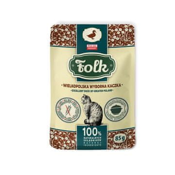 Folk FOLK Excelent Mokra hrana za mačke Pačetina iz Poljske - 85g