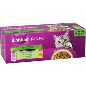 Whiskas WHISKAS Tasty Mix Chef’s Selection u umaku – mokra hrana za mačke – 40x85g