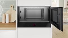 BOS Bosch Serie 8 BFR7221B1 ugradbena mikrovalna pećnica 21 L, 900 W, crna
