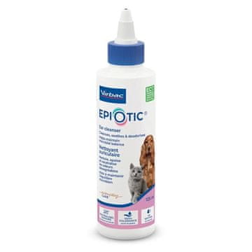 Virbac VIRBAC EpiOtic Sredstvo za čišćenje ušiju - tekućina za njegu ušiju za pse i mačke - 125ml