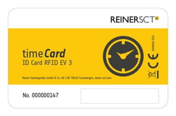 Reiner Reiner SCT timeCard Premium kartica MIFARE DESFire EV3 RFID oznaka, 25 komada, crna, bijela, žuta