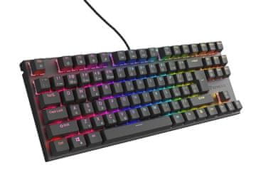 slomart Genesis Thor 303 TKL mehanička RGB gamerska tipkovnica, CZ/SK, crna