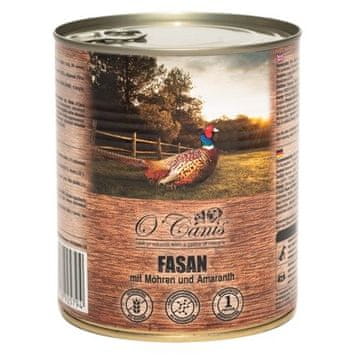 O'CANIS mokra hrana za pse - fazan s mrkvom, Monoprotein, 800 g