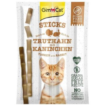 GMC GIMCAT štapići Turska i zec – poslastica za mačke – 4 komada