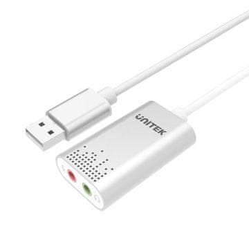 Unitek UNITEK Y-247A USB Type-A audio konverter, srebrni