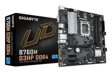slomart GIGABYTE B760M D3HP DDR4 matična ploča - Podrška za Intel Core 14. Gen, 4+1+1 fazni VRM, DDR4 do 5333MHz (OC)