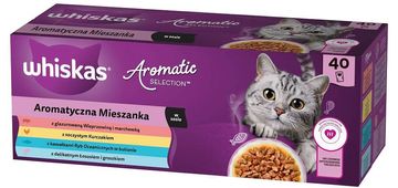 Whiskas WHISKAS Aromatic selection Mix - mokra hrana za mačke - 40x85g