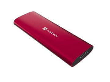 NATEC RHINO M.2 NVME LITE Eksterno kućište za SSD USB-C 3.2 Gen 2, Ruby Red