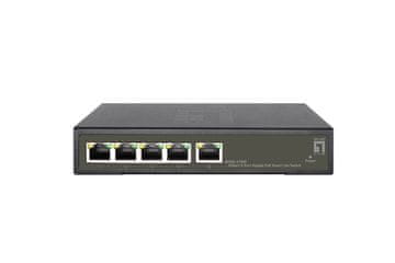 Level One LevelOne GES-2105P 5-portni Gigabit PoE Smart Lite prekidač