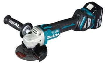 Makita Makita DGA513RTJ akumulatorska kutna brusilica 18V, 5.0Ah, 2x baterija, punjač, MAKPAC