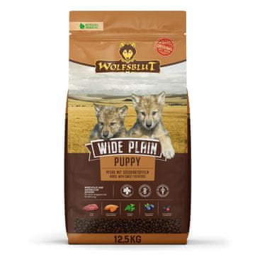 Wide WOLFSBLUT Wide Plain Puppy hrana za pse 12,5kg, bez žitarica