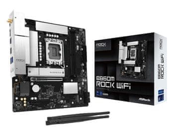 slomart ASRock B860M Rock WiFi matična ploča, Intel B860, LGA 1851