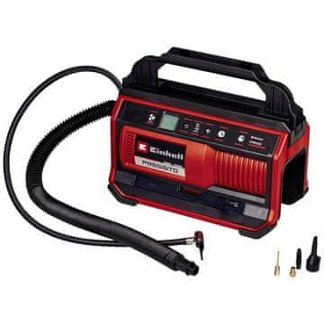 slomart Einhell PRESSITO 18/25 akumulatorski kompresor 18V, crveni/crni