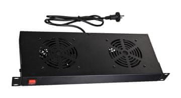 slomart DES A19P-2W panel s 2 ventilatora za serverski ormar