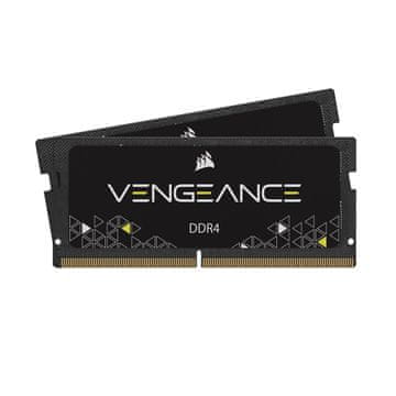 slomart Corsair Vengeance 16GB (2x8GB) DDR4-2666 SO-DIMM RAM modul za prijenosno računalo, crn