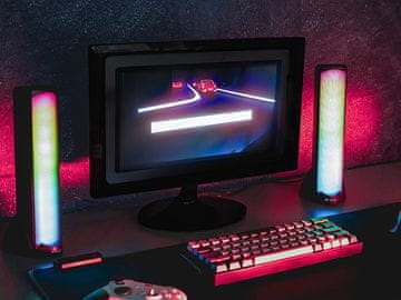 Tracer Tracer Sigma USB BT RGB zvučnici, 2-smjerni, crni, 10W