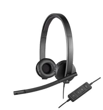 slomart Logitech H570e Stereo USB slušalice, za poslovnu upotrebu, mikrofon s uklanjanjem buke