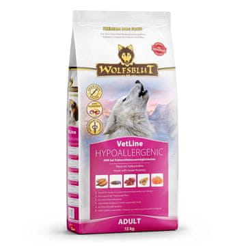 slomart WOLFSBLUT VetLine Hypoallergenic Horse hrana za pse, 12kg