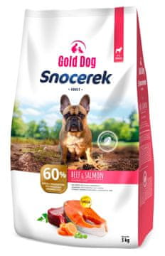 gold GOLD DOG Snocerek hrana za pse, 5 kg, govedina i losos