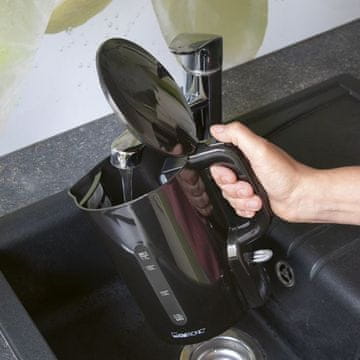 Clatronic Clatronic WK 3835 - električni kuhalo za vodu, 1.7 L, 2200 W, crna
