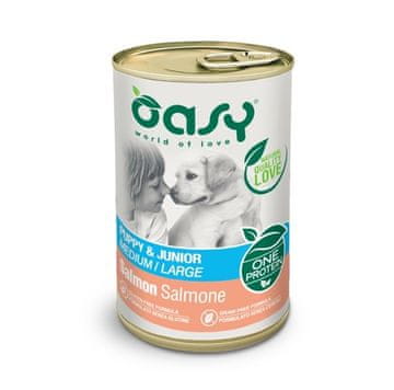 Oasy OASY One Protein Puppy & Junior Medium/Large Salmon mokra hrana - 400 g