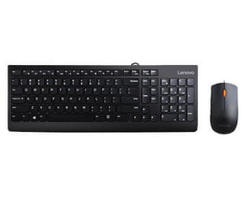 Lenovo Lenovo 300 žičani set tipkovnice i miša, US, crni