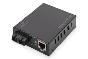 Digitus Digitus Gigabit PoE medijski pretvarač, RJ45 / SC, MM, PSE