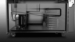 Hisense CPC381N7ABD rashladna vitrina, crna