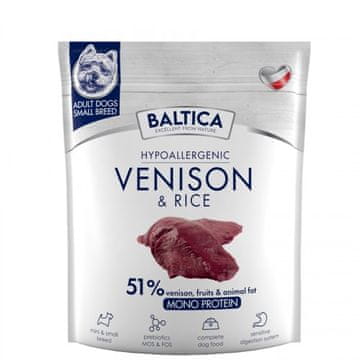 slomart BALTICA Nutraceutic Hypoallergenic Small breeds Venison hrana za male pse, 1 kg