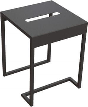 slomart DTA kupaonski tabure/stolić, bijeli/sivi, 40cm