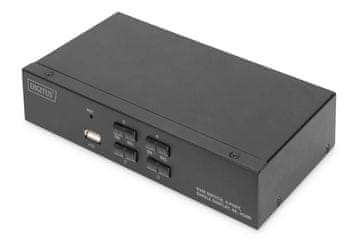 Digitus Digitus KVM preklopnik, 4 priključka, Jedan zaslon, 4K HDMI