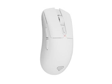 slomart Genesis Zircon 880 PRO Gaming miš, 8K/8K, 30000 DPI, bežični, bijela