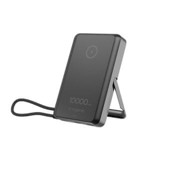 GEM Power Bank GEM PB10-WPC15MS-01, 10000mAh, magnetno bežično punjenje, crna