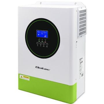 slomart Qoltec Hibridni solarni pretvarač Off-Grid 6.2kVA 6.2kW, bijela/zelena