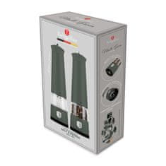 Berlingerhaus Set električnih mlinova za papar i sol (2 komada) - Mat zelena kolekcija