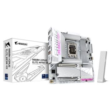 Gigabyte GIGABYTE B860M AORUS ELITE WF6E ICE matična ploča, LGA 1851