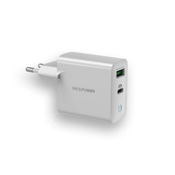 RealPower RealPower 65W USB-C PD punjač, bijeli