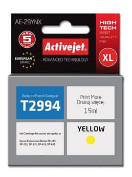 ActiveJet Activejet AE-29YNX tinta za Epson 29XL, žuta, 15 ml