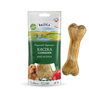 slomart BALTICA Chewing kost Patka s jabukom - poslastica za pse - 75 g