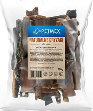 slomart PETMEX jelenja koža - poslastica za pse - 500g