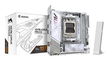 Gigabyte GIGABYTE X870I AORUS PRO ICE Matična ploča, AM5, DDR5, Wi-Fi 7